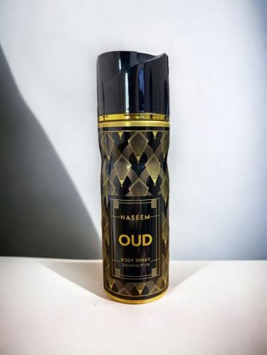 Naseem Oud Perfumed Body Spray, Packaging Size : Aluminium Can, Packaging Type : 200ml