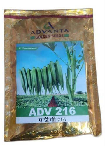 Advanta ADV 216 Hybrid Bhindi Seeds, Packaging Size : 250 G, Packaging Type : Packet For Agriculture