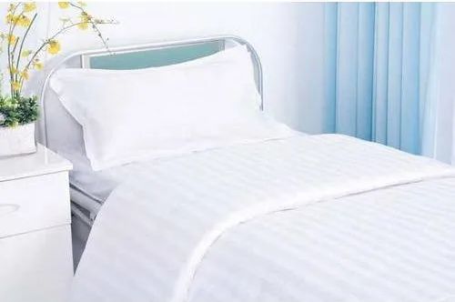 98 % Cotton 2% Polyster Plain White Hospital Bed Sheet For Clinics, Nursing Homes