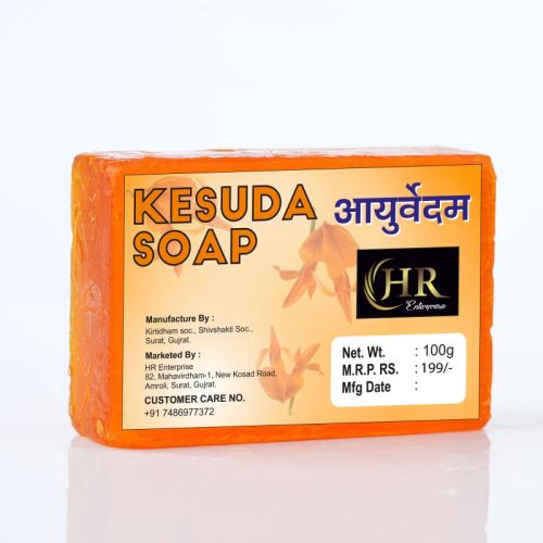 Aayurvedam Kesuda Soap, Color : Orange, Packaging Type : Plastic Wrapper, Packaging Size : 100 Gm