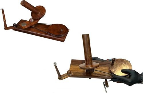 Rosewood Yarn Winder, Color : Brown