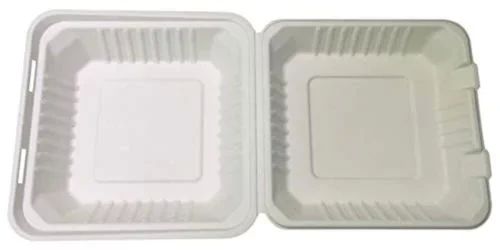 Thermocol Plain 500ml White Food Box, Shape : Square