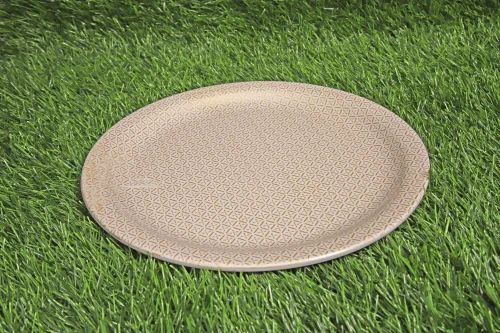 Melamine Brown Printed Dinner Plate For Catering