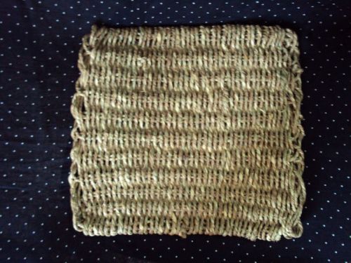 Plain Natural Grass Double Weaving Korai Mat, Color : Light Cream, Mat Size : 11X11