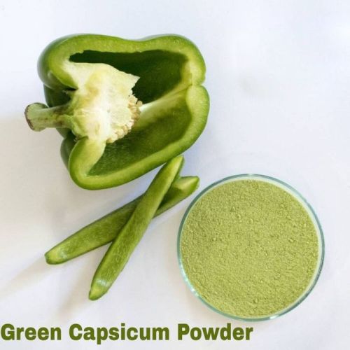 Green Spray Dried Capsicum Powder, Grade Standard : Food Grade, Packaging Type : Vaccum Pack For Human Consumption