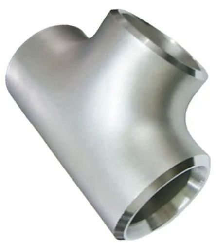 Polished Mild Steel Reducing Tee, Color : Silver, Dimension : 200-300mm For Pipe Fitting