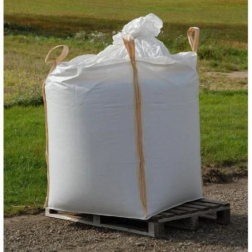 Polypropylene (PP) Plain PP Jumbo Bag, Color : White, Storage Capacity : 50-100kg For Packaging Use