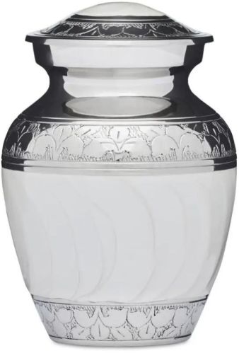 Brass Plain Polished Keepsake Urn Amtique