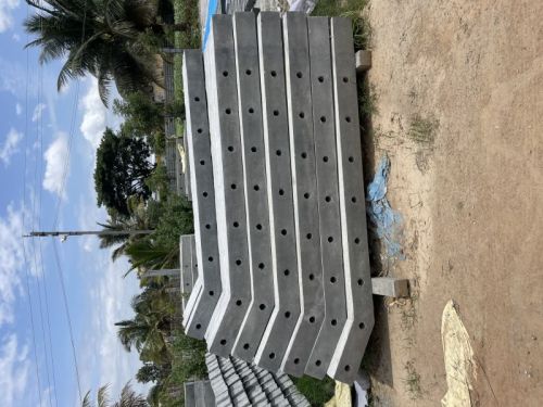 Concrete Cement Pole, Color : Grey for Garden, Supporting Structures