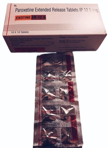 Exotime Cr 12.5 Tablets 3 Years, Composition : Paroxetine For Used To Treat Depression, Obsessive-compulsive Disorder