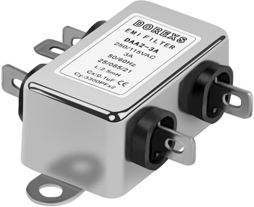 DAA2 General Purpose Lighting Application Emi Filter 250VAC 1A-10A
