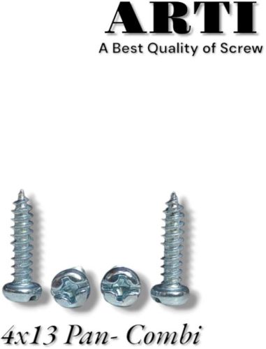 4x13 Pan Combi Self Tapping Screw, Length : 13mm, Grade : 1010, Packaging Type : Plastic Bag