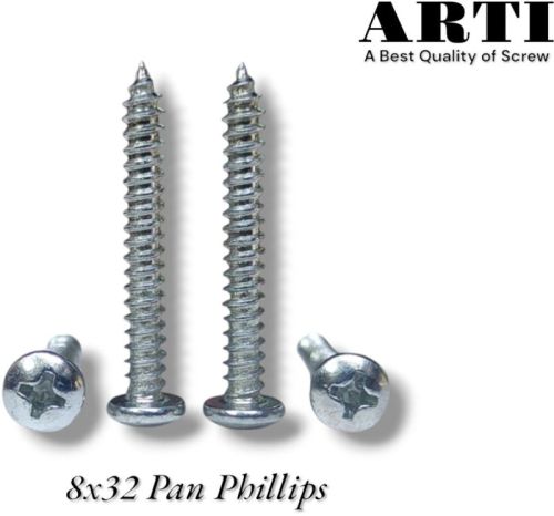 8x32 Pan Phillips Self Tapping Screw, Length : 32mm, Grade : 1010, Packaging Type : Plastic Bag