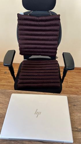 Elite Inn Velvet Coffee Color Tubular Chair Pad Antique 18x18inch