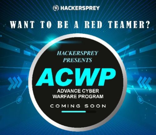 Hackersprey - Acwp Red Teaming Course