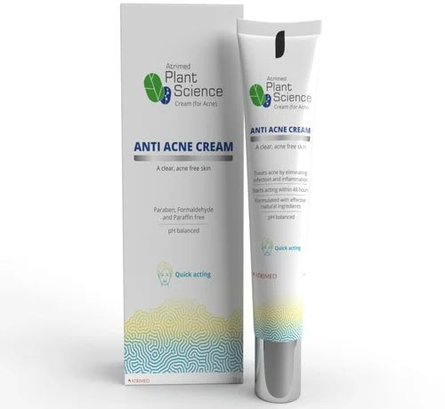 Atrimed Plant Science Anti Acne Cream, Packaging Size : 15 Gm, Packaging Type : Tube