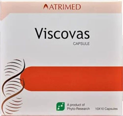 Atrimed Viscovas Capsules, Packaging Type : Box For Vericose Veins, Stiffness, Tingling