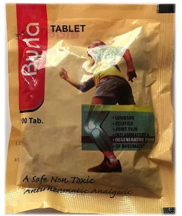 Byna Tablets, Packaging Type : Plastic Pouch, Medicine Type : Ayurvedic For Gout, Rheumatoid Arthritis