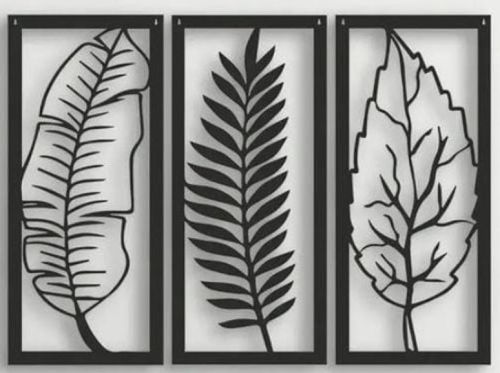 Polished 38819 Iron Wall Art, Color : Black For Decoration