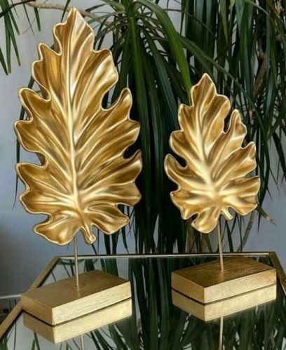 Standing Aluminum Leaf, Color : Golden