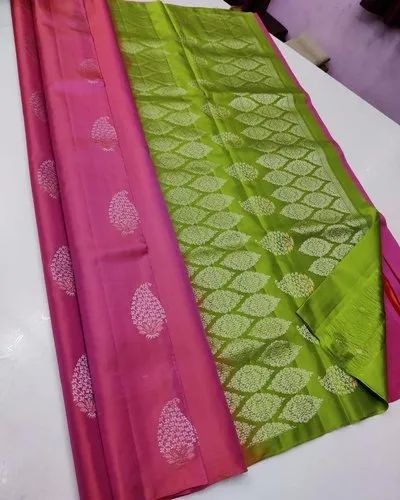 Printed Fancy Silk Saree Party Wear, Saree Length : 6.3 Meter, Packaging Type : Box