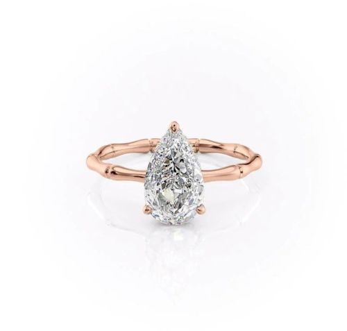 Rose Gold Solitaire Diamond Engagement Ring Party Wear, Wedding Wear, Gender : Female