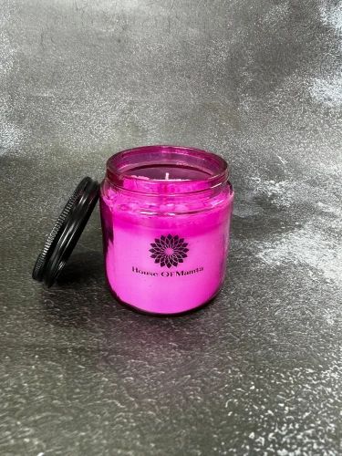 Plain 250ml Amber Glass Candle, Color : Pink, Speciality : Smokeless, Fine Finished