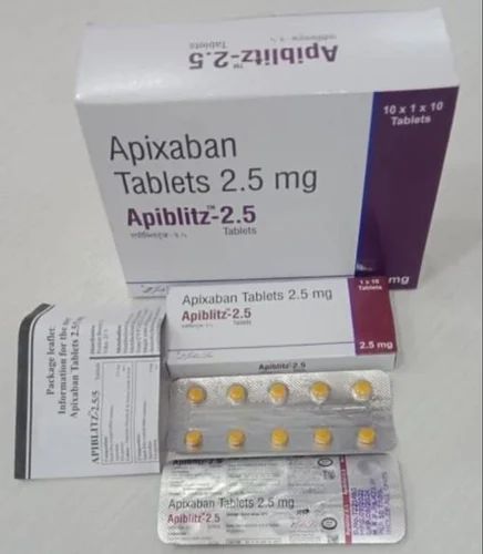 2.5mg Apiblitz Tablets, Packaging Type : Strips, Composition : Apixaban, Prescription/non Prescription : Prescription