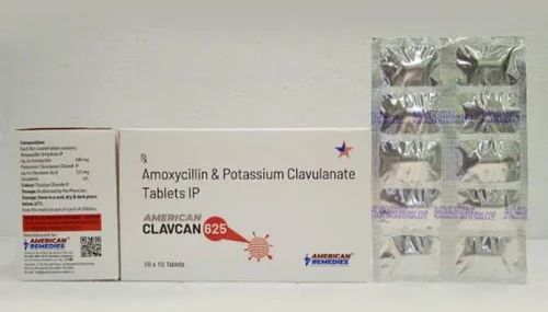 625mg American Clavcan Tablets, Packaging Type : Strips, Prescription/non Prescription : Prescription