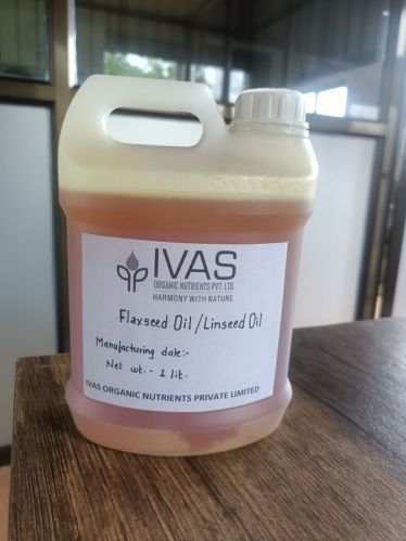IVAS Natural Organic Flax Seed Oil, Color : Golden Yellow
