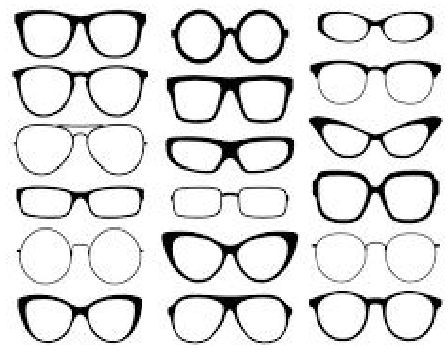 Plain Eyeglass Frames, Frame Material : Plastic