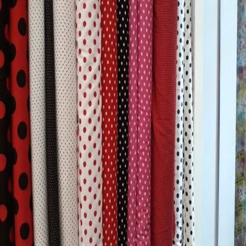 Cotton Dotted Fabric, Color : Multicolor, Width : 40-60 Inch, Packaging Type : Poly Bag