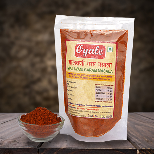 Ogale Blended Common Malvani Masala, Color : Red, Red, Certification : FSSAI Certified For Cooking, Spices