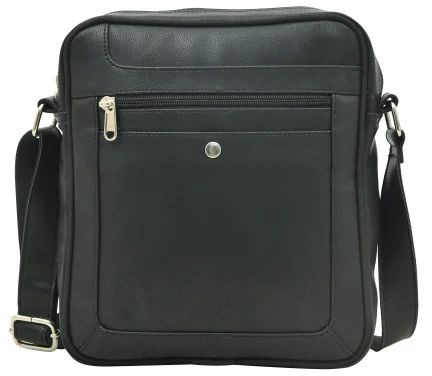 Plain Leather Sling Bag 28x24x7 Cm, Closure Type : Zipper, Specialities : High Quality