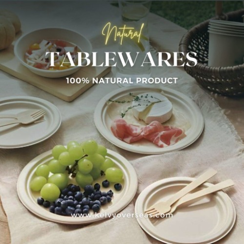 Non Polished sugarcane tableware, Shape : Round, Square