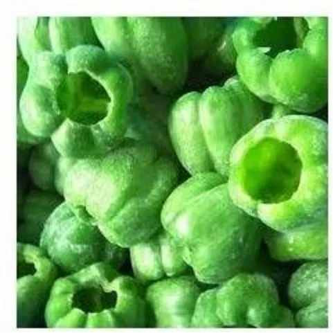 Frozen Capsicum, Color : Green, Packaging Type : Plastic Bag, Packaging Size : 5 Kg