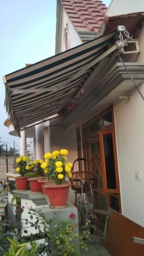 Powder Coated Terrace Acrylic Awning, Frame Material : Metal