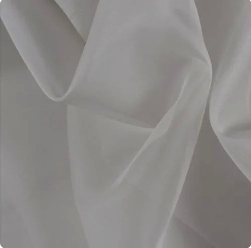 Plain Organza Silk Fabric, Width : 40-60 Inch For Used Bridal Wear, Evening Gowns, Sarees, Dress