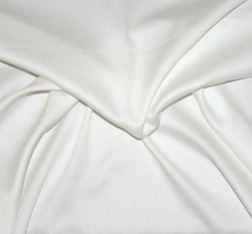 Plain White Rayon Fabric, Width : 40-60 Inch, Packaging Type : Plastic Bag For Used Dresses, Blouses