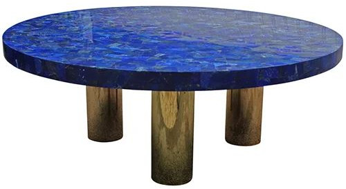 Polished Gemstone Lapis Lazuli Table Top, Color : Blue 6 X 3cm