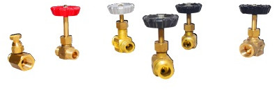 Polished Brass Needle Control Valve For Gas Fitting
