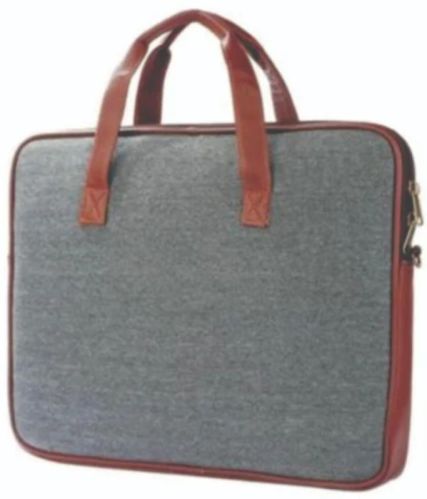 AH Plain Rexine Rexin Rexin Laptop File Bag, Color : Multicolor