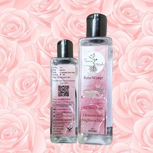 Tameem Naturalz 200ml Rose Water, Color : Transparent, Packaging Type : Plastic Bottle For Skin Care