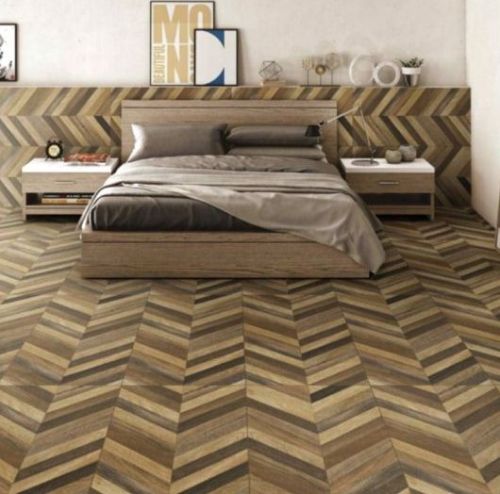 Wood Finish Ceramic Floor Tile 600x1200 Mm, Packaging Type : Box For Interior, Exterior