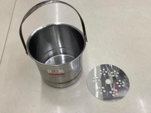 Dotted Steel Ice Bucket, Color : Blue, Brown, Gold, Grey, Silver, White Multisizes, Certification : Iso 9001:2008