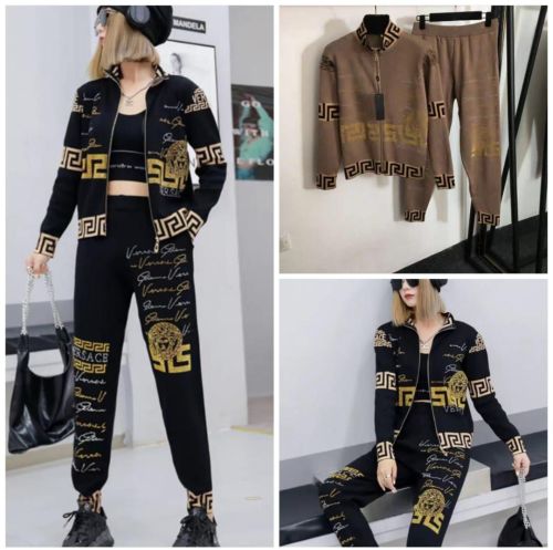 Ladies Trendy Printed Track Suit M, Xl