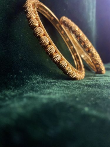 Polished Brass Bangles, Color : Yellow Jewellery