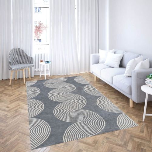 Smooth AH0128B Modern Rug, Color : Dark Grey, Packaging Type : Roll, Plastic Bag For Home, Office, Hotel