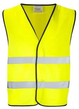 Plain Polyester Construction Safety Jacket, Color : Yellow M