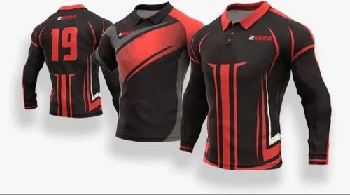 Polyester Dry Fit Cricket T Shirt Free Size, Neck Style : Collar Neck, Gender : Unisex